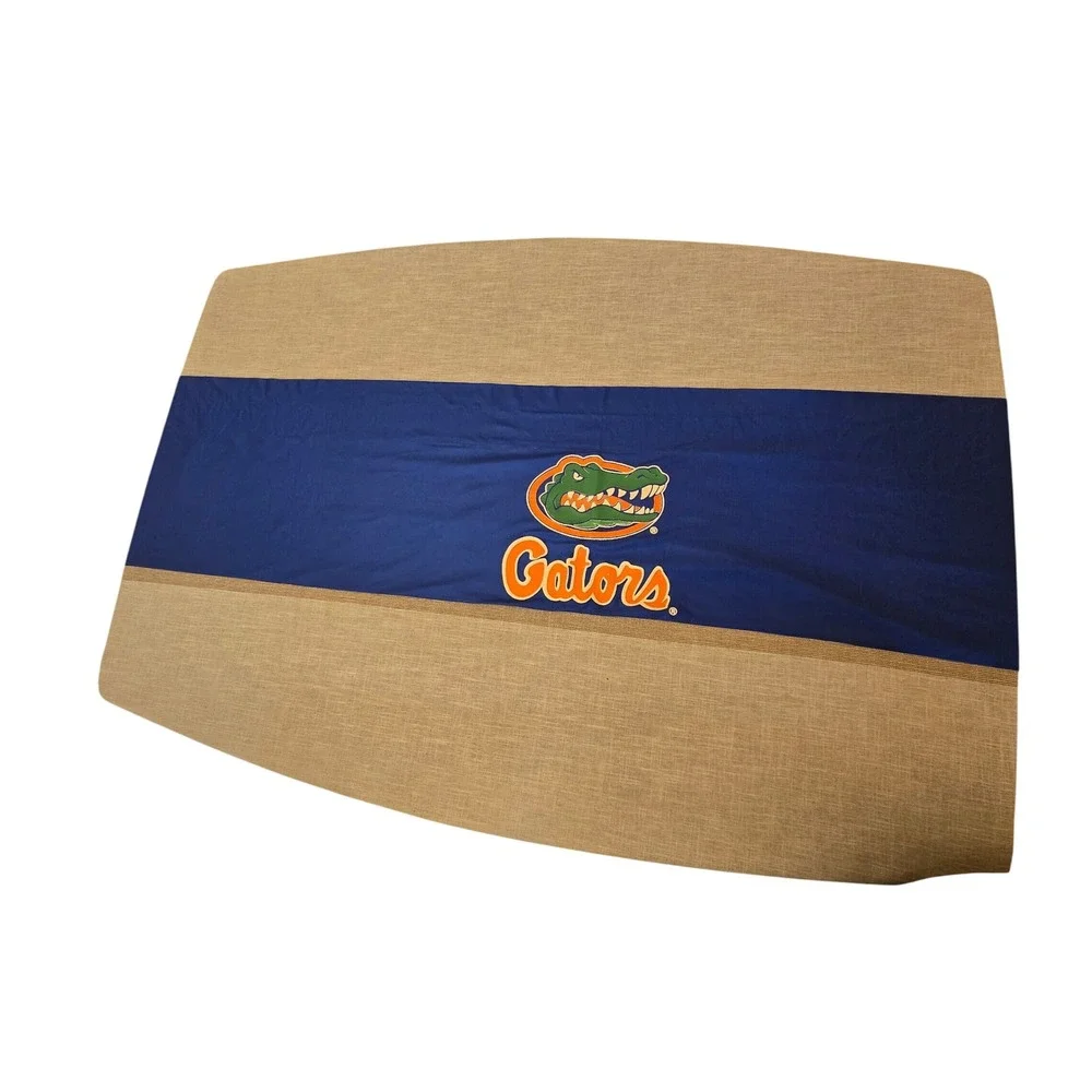 Florida Gators Window Curtain Valance Set of 2 Blue Mesh Jersey Fabric  NCAA